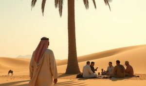 para sahabat nabi berlindung di bawa pohon kurma